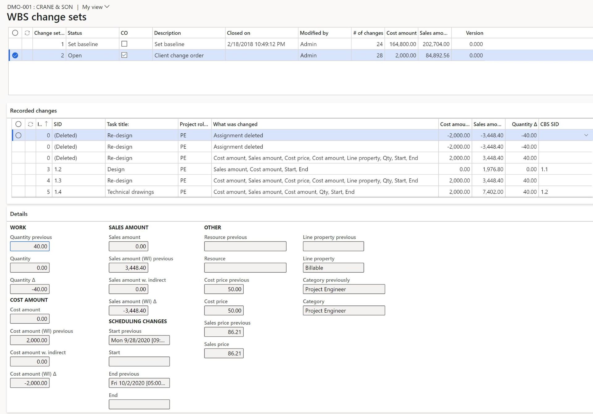 WBS Change Management